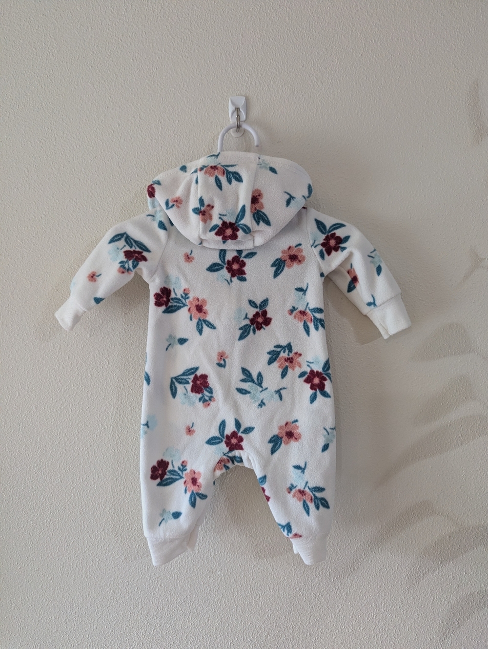 Floral Fleece Bodysuit - Picture 3 of 4